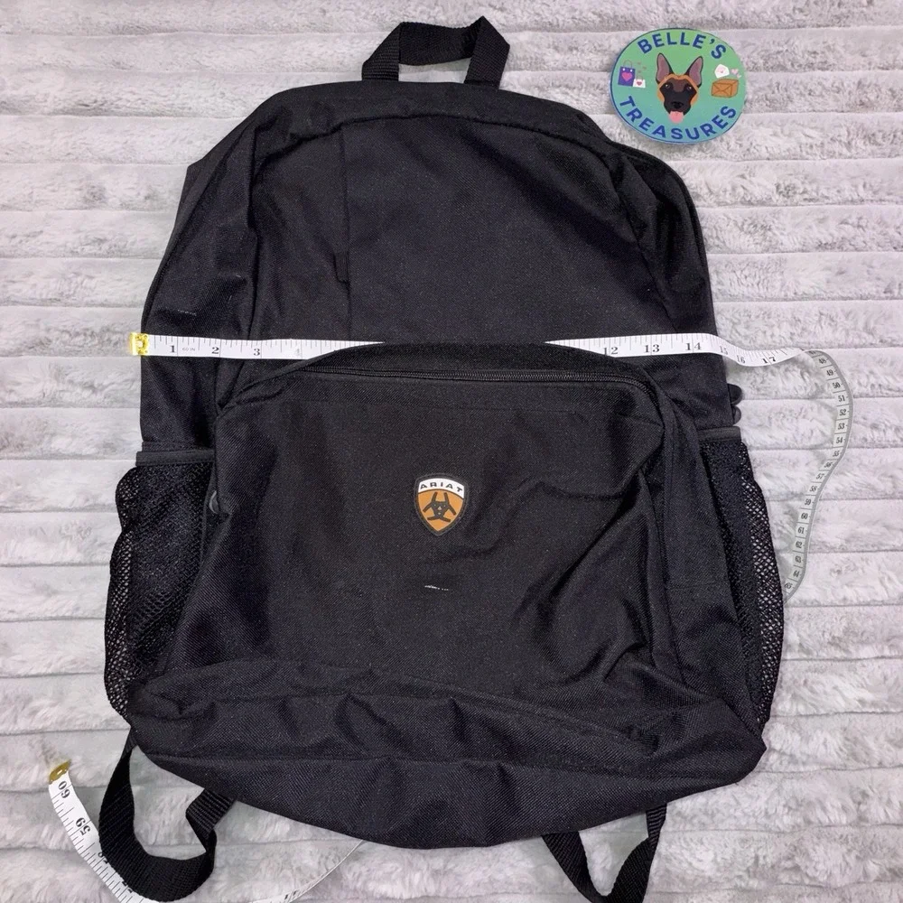 Ariat 2 Pocket Laptop‎ Pouch Backpack Black Classic Black Logo